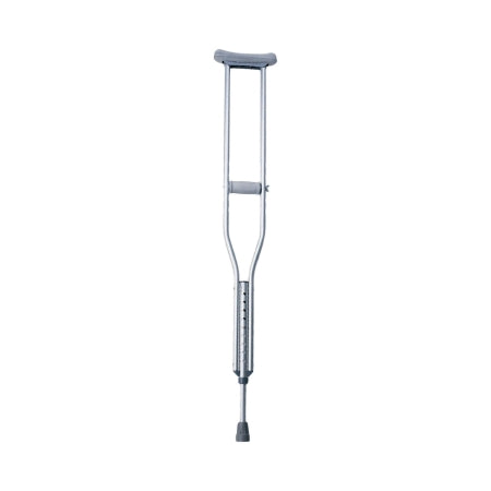 Medline - Underarm Crutches Aluminum Frame Tall Adult 300 lbs. Weight Capacity Push Button Adjustment - MDS80534HW
