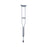 Medline - Underarm Crutches Aluminum Frame Tall Adult 300 lbs. Weight Capacity Push Button Adjustment - MDS80534HW