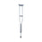 Medline - Underarm Crutches Aluminum Frame Tall Adult 300 lbs. Weight Capacity Push Button Adjustment - MDS80534HW