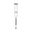 Medline - Underarm Crutches Aluminum Frame Adult 300 lbs. Weight Capacity Push Button Adjustment - MDS80535HW