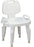 Medline - Bath Bench Fixed Arm Plastic Frame With Backrest 22 Inch Seat Width - MDS89755R