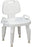 Medline - Bath Bench Fixed Arm Plastic Frame With Backrest 22 Inch Seat Width - MDS89755R