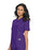 Landau Uniforms Scrub Shirt Medium Grape 2 Pockets Short Sleeves Female - 70221GRAPEMEDIU