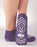 Principle Business Enterprises Pillow Paws Risk Alert Terries Slipper Socks X-Large Purple Ankle High - 3911