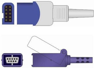 Sage Services Group Sage Services SpO2 Extension Cable 10-Pin Connector Monitor Side, 9-Pin Connector Sensor Side, 3.0m - E03X-30