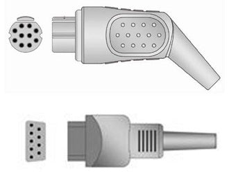 Sage Services Group Sage Services SpO2 Extension Cable 10-Pin Connector Monitor Side, 9-Pin Connector Sensor Side, 2.2m - E03-30