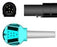 Sage Services Group Sage Services SpO2 Extension Cable 7-Pin Connector Monitor Side, 8-Pin Connector Sensor Side, 2.2m - E05X-22