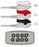 Sage Services Group Sage Services ECG Leadset 3 Lead, Grabber, 0.9m - L05-03-29P