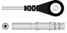 Sage Services Group Sage Services ECG Leadset DIN 1-Lead, Black, Snap, Unshielded, 0.9m - L11-01-29S-BL