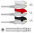 Sage Services Group Sage Services ECG Leadset DIN 3-Lead, Grabber, Unshielded, 0.9m - L11-03-29P