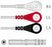 Sage Services Group Sage Services ECG Leadset DIN 3-Lead, Snap, Unshielded, 0.9m - L11-03-29S