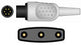 Sage Services Group Sage Services ECG Trunk Cable 6-Pin Connector Monitor Side, 3 Lead, 2.2m - T11-03-30