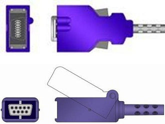 Sage Services Group Sage Services SpO2 Extension Cable Serial Connector Monitor Side, 9-Pin Connector Sensor Side, 3.0m - E06-30