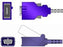 Sage Services Group Sage Services SpO2 Extension Cable Serial Connector Monitor Side, 9-Pin Connector Sensor Side, 3.0m - E06-30