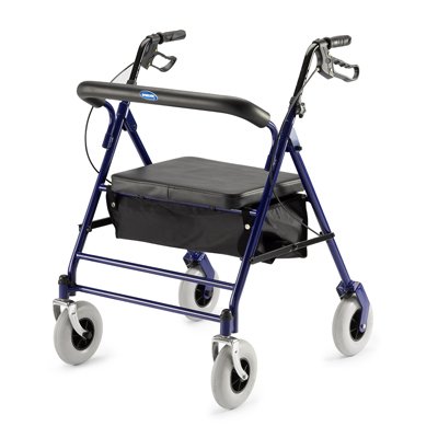 Invacare Invacare Bariatric 4 Wheel Rollator Dark Blue Steel Frame - 66550