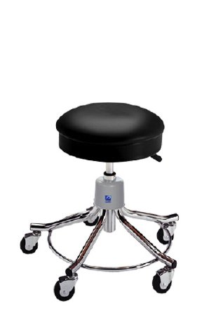 Pedigo Products - Exam Stool Spin Lift, Pneumatic 5 Casters, Easy Rolling 2-1/2 Inch Casters Black - P-536-GS-LAK