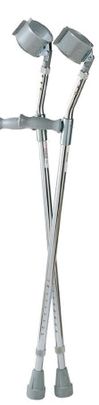 Patterson Medical Supply Preston Forearm Crutches Adult Steel Frame 300 lbs. Weight Capacity - 6089