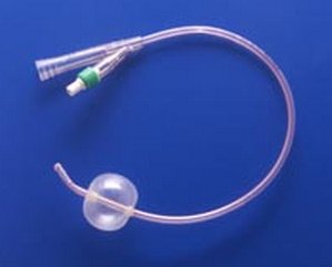 Soft Simplastic - Foley Catheter 2-Way Coude Tip 30 cc Balloon 24 Fr. PVC - 662430-000240
