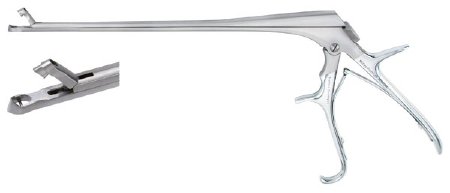 Miltex Miltex Biopsy Forceps Burke 7-3/4 Inch OR Grade Stainless Steel (German) NonSterile w/Lock Pistol Grip Handle w/Spring Straight 3 X 5 mm Oval Bite w/Single Tooth Jaws - 301443WL