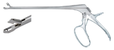 Miltex Miltex Biopsy Forceps Appex 7-3/4 Inch OR Grade Stainless Steel (German) NonSterile w/Lock Pistol Grip Handle w/Spring Angled Up 3 X 7 mm Bullet Shaped Bite - 301460WL