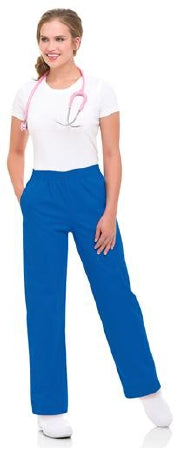 Landau Uniforms Scrub Pants Large / Petite Royal Blue Female - 8327BEP PETITE LRG