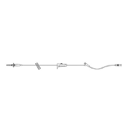 ICU Medical Administration Set 60 Drops / mL Drip Rate 70 Inch Tubing 1 Port - 1422228