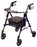 Apex-Carex Healthcare Step 'N Rest 4 Wheel Rollator Dark Blue Folding Aluminum Frame 29-1/2 to 39 Inch - FGA22300 0000