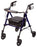 Step 'N Rest - 4 Wheel Rollator Dark Blue Adjustable Height / Folding Aluminum Frame - FGA22300 0000