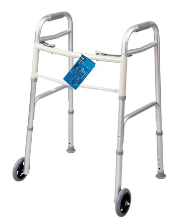 Apex-Carex Healthcare Carex Dual Release Folding Walker Aluminum Frame 300 lbs. Weight Capacity 31-3/4 to 37-3/4 Inch Height - FGA84790 0000