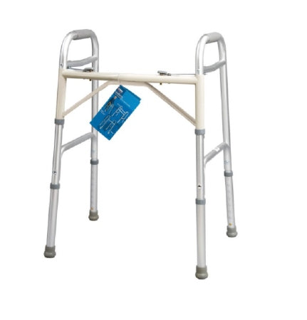 Apex-Carex Healthcare Carex Dual Release Folding Walker Extra Wide Aluminum Frame 400 lbs. Weight Capacity 30 to 37 Inch Height - FGA84800 0000