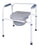 Apex-Carex Healthcare Carex Commode Chair Padded Fixed Arm Steel Frame - FGB35711 0000