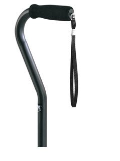 Apex-Carex Healthcare Carex Offset Cane Aluminum 29 to 38 Inch Height Black - FGA784C0 0000