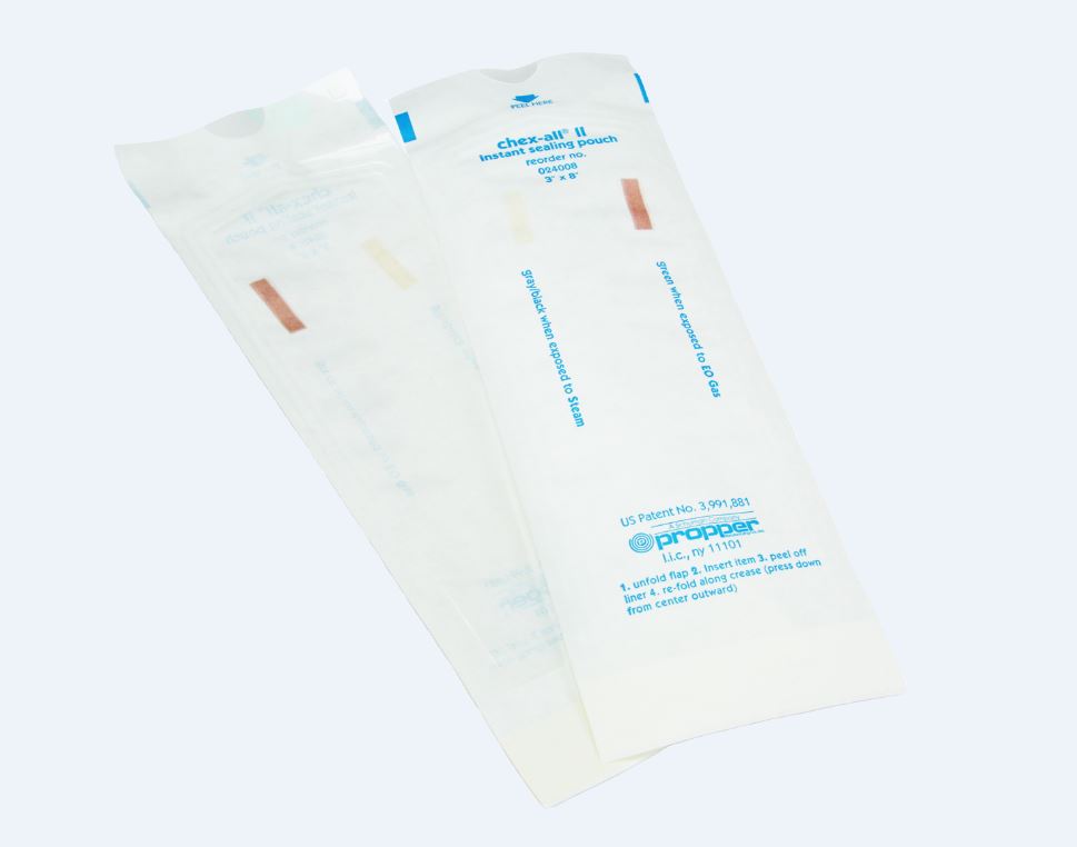 STERIKING - Sterilization Pouch Ethylene Oxide (EO) Gas / Steam 12 X 17-1/2 Inch Transparent / White Self Seal Paper / Film - SS-T7