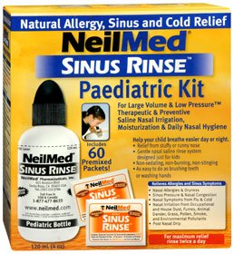 Neilmed Sinus Rinse Kids - Pediatric Saline Nasal Rinse Kit 60 Packets - 70592800300