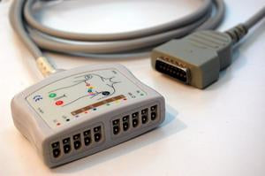 Sage Services Group Sage Services EKG Trunk Cable Reusable EKG Trunk Cable, 15-pin Connector Monitor Side, 10 Lead, 2.5m - T02-10-25