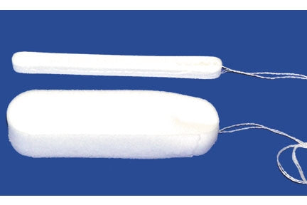 Shippert Medical Technologies AbsorbENT Nasal Packing Polyvinyl Alcohol (PVA) Foam Non-impregnated Small 1 X 2 X 8 cm 10 Count Sterile - 11S-NS800-08AS