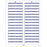 Tabbies - Blank Label Printer Label Blue, White Thermal Transfer 2/3 X 3-7/16 Inch - 49437