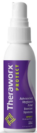 Theraworx Protect Advanced Hygiene and Barrier System - Rinse-Free Cleanser Liquid 1.7 oz. Pump Bottle Lavender Scent - HXS-02Z