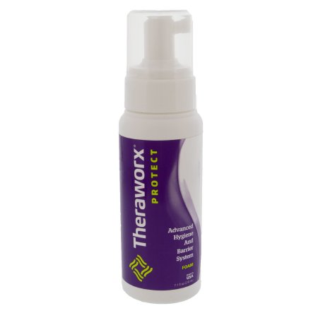 Theraworx Protect Advanced Hygiene and Barrier System - Rinse-Free Cleanser Foaming 7.1 oz. Pump Bottle Lavender Scent - HXC-08Z