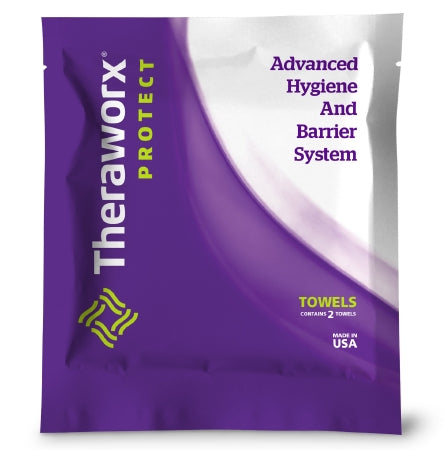 Avadim Rinse-Free Bath Wipe Theraworx Protect Advanced Hygiene Barrier System Individual Packet Cocamidopropyl Betaine Lavender Scent 2 Count - SCP-8802