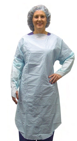 Precept Medical Products Protective Procedure Gown X-Large Unisex Blue - 51573