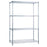 R & B Wire Products Wire Shelving Unit 4 Shelves Adjustable Chrome-Plated - SU244872