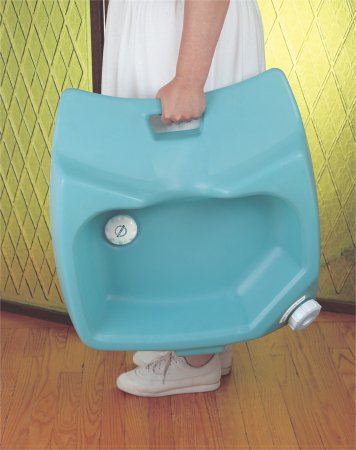 Fabrication Enterprises - Shampoo Basin 8 X 24 X 24 Inch Green - 86-0230