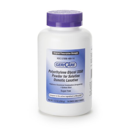 Geri-Care - Laxative Powder 8.3 oz. Polyethylene Glycol 3350 - McKesson - 57896048914