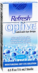 Allergan Pharmaceutical Refresh Optive Eye Lubricant 0.5 oz. Eye Drops - 23324001