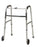 Fabrication Enterprises - Dual Release Folding Walker Adjustable Height Aluminum Frame 350 lbs. Weight Capacity 32 to 39 Inch Height - 43-2120