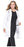 Landau Uniforms Lab Coat White Size 16 Long Sleeves Knee Length - 3165WWXY16