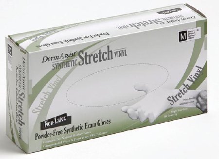 Innovative Healthcare Corporation DermAssist Exam Glove Small NonSterile Stretch Vinyl Standard Cuff Length Smooth Ivory Not Chemo Approved - 162100