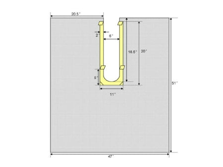 Welmed ClearView Orthopedic Drape Orthopedic U-Drape 47 W X 51 L Inch NonSterile - 1500-1015