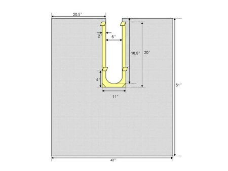 Welmed ClearView Orthopedic Drape Orthopedic U-Drape 47 W X 51 L Inch Sterile - 1501-1015
